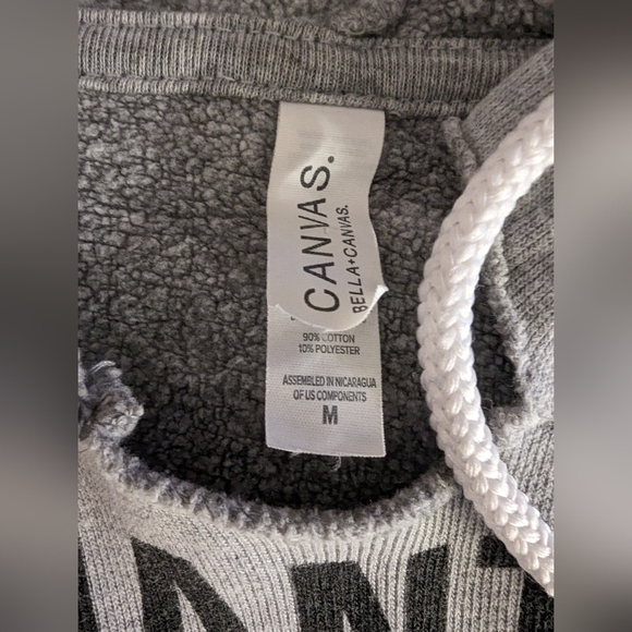 Bella & Canvas Just Want To Be A Stay At Home Dog Mom Cropped Hoodie Sweatshirt - Picture 5 of 5